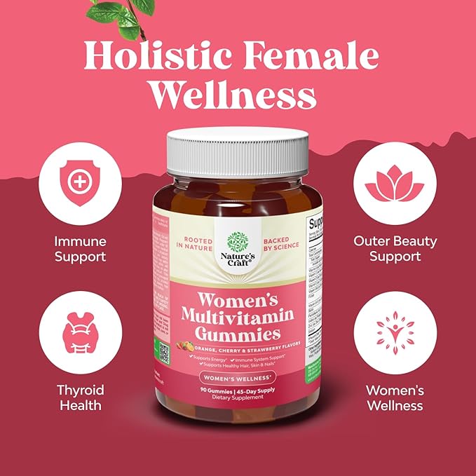 Bundle of Extra Strength Iron Supplement Gummies with Vitamin C &amp B Complex - Increase Red Blood Cells and Multivitamin Gummies for Women Energy and Immunity - Vitamins for Women's Health &amp We