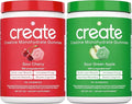 Create Creatine Monohydrate Gummies - Sour Power Duo - Sour Apple &amp Sour Cherry - Creatine Gummies for Women &amp Men NSF Certified 3rd Party Tested Anti-Melting Formula 180 Count (2-Pack)