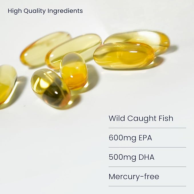 Omega Pure Plus: Omega-3 Fish Oil Supplement. Mercury Free. Triple Strength. Supports Heart Health Cognitive Health and Immune Health.