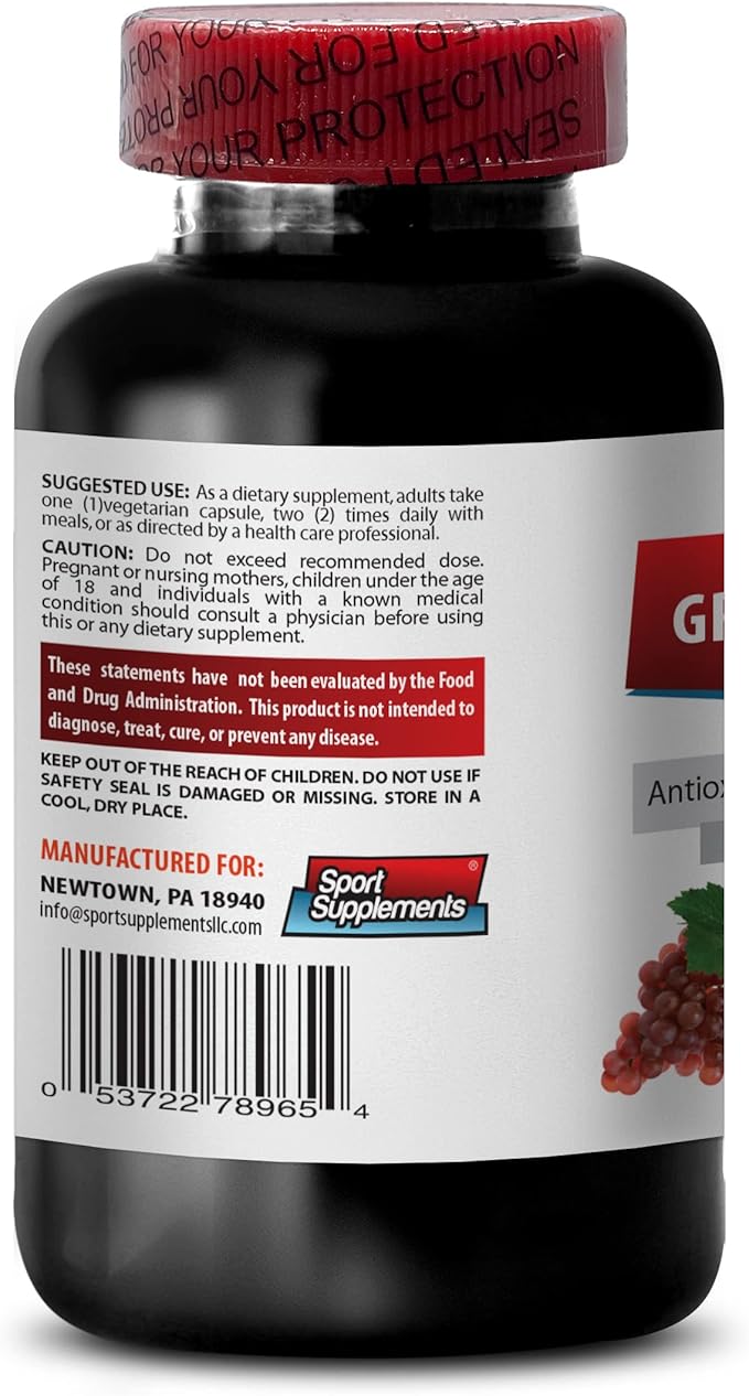 Oligomeric proanthocyanidins - Grape Seed Extract - Grape Seed Extract Capsules - Grape Seed Extract Capsules - Grape Seed Supplement - Grape Seed resveratrol - Prevent high Pressure - 3B 90 Capsules