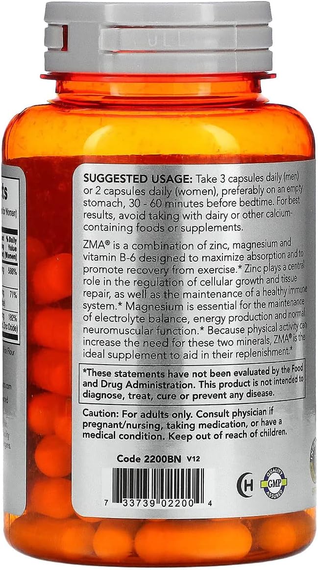 Now Foods ZMA Sports Recovery - 90 Capsules (Pack of 2)