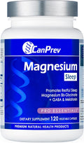 CanPrev Magnesium Bisglycinate Chelated + GABA &amp Melatonin 120 Veg Caps 120-Day Supply Support Restful Night Muscle Function Promote Relaxation &amp Balanced Sleep-Wake Cycle Vegan No GMO