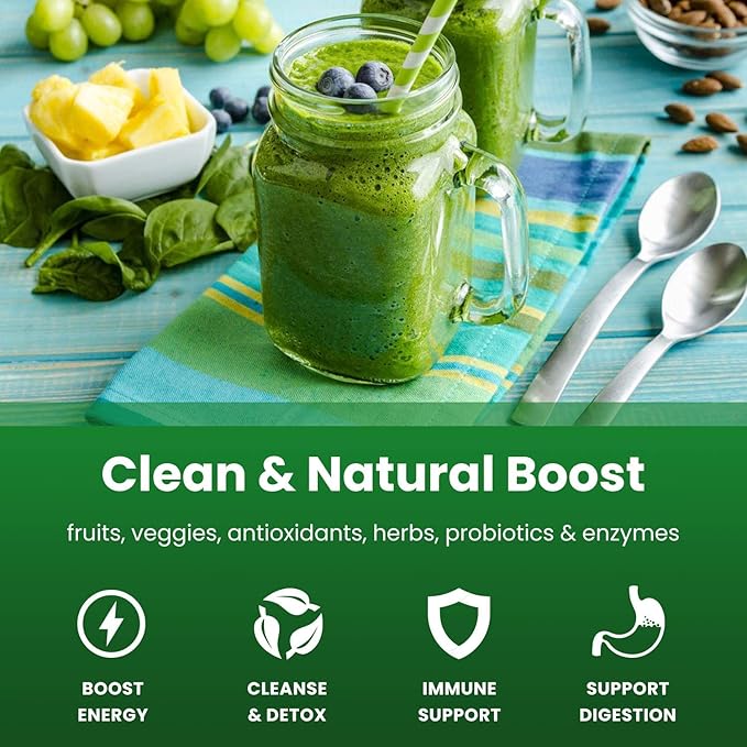 NutraChamps Super Greens Powder and Collagen Peptides Powder Bundle