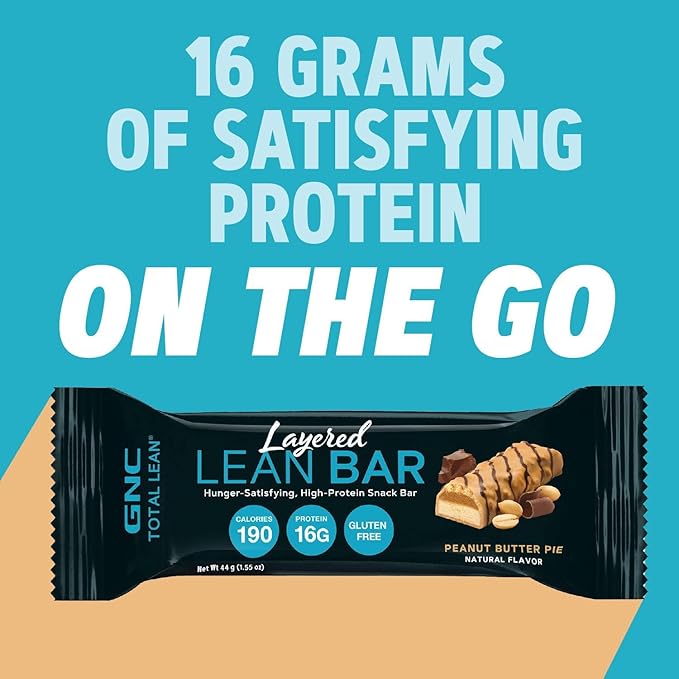 GNC Total Lean Layered Lean Bar|Hunger Satisfying - High Protein Snack Bar | Whipped Chocolate Mousse - 9 Bars