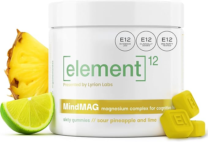 MindMAG Magnesium Complex for Cognitive Health and Flow Support Sixty Gummies | Sour Pineapple and Lime