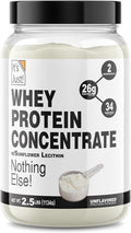 It's Just! - 100% Whey Protein Concentrate Made in USA Premium WPC-80 No Added Flavors or Artificial Sweeteners (2.5 Pound Unflavored)