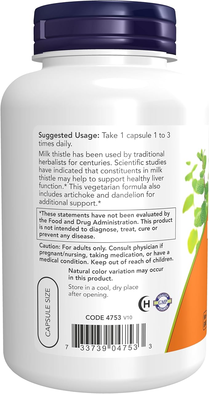 NOW Supplements Silymarin Milk Thistle Extract 300 mg with Artichoke and Dandelion &amp Supplements Vitamin C-1000 with Rose HIPS Sustained Release Antioxidant Protection*