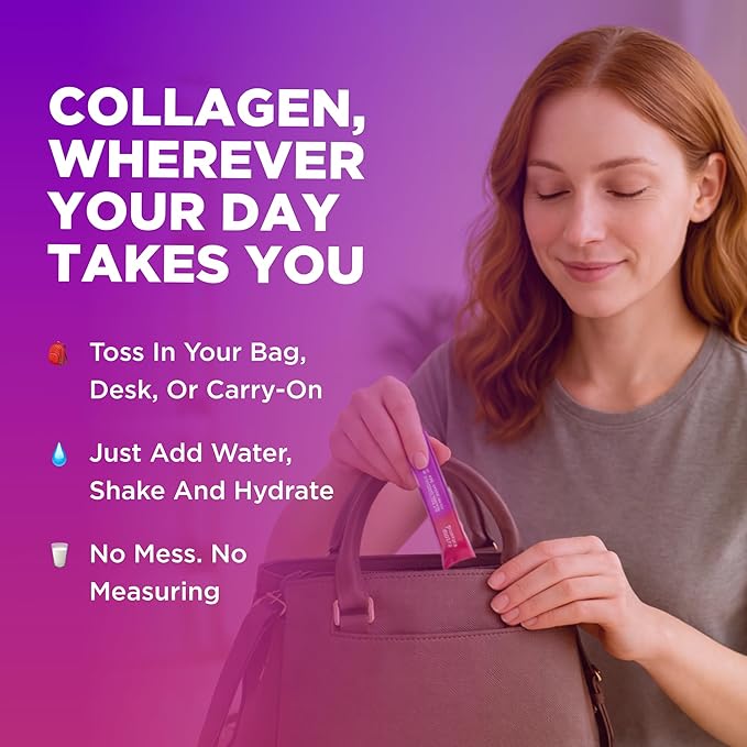 Keto Vitals Collagen Powder for Women Plus Electrolytes - 30 Travel Packets - 7.78G of Type I &amp III Grass Fed Hydrolyzed Collagen Peptides Protein Per Stick - Colageno Hidrolizado for Women