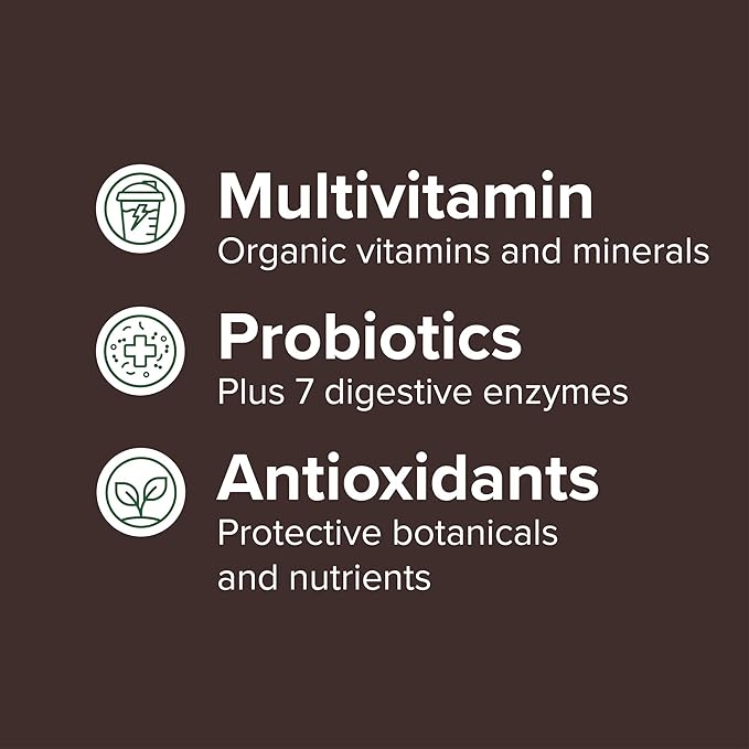 Vibrant Health Maximum Vibrance Complete Vegan Meal Shake with Plant-Based Protein Vanilla Bean 15 Servings