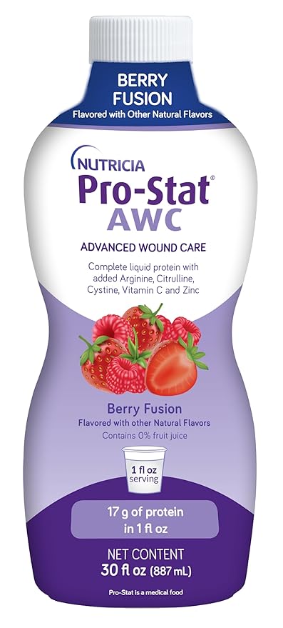 Pro-Stat Advanced Wound Care (AWC) Concentrated Liquid Protein Medical Food - Berry Fusion Flavor 30 Fl Oz bottle
