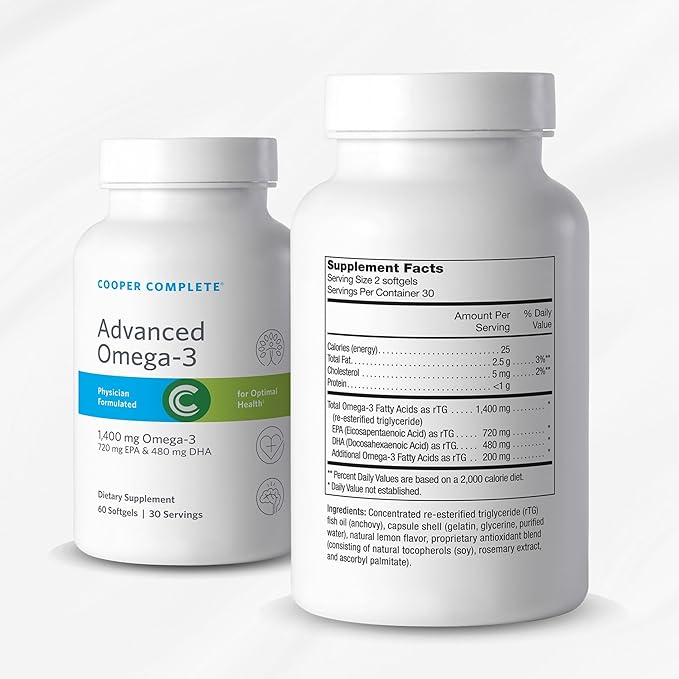 Cooper Complete - Basic One Multivitamin Iron Free - Daily Multivitamin and Mineral Supplement Plus Fish Oil Supplement - 60 Day Supply