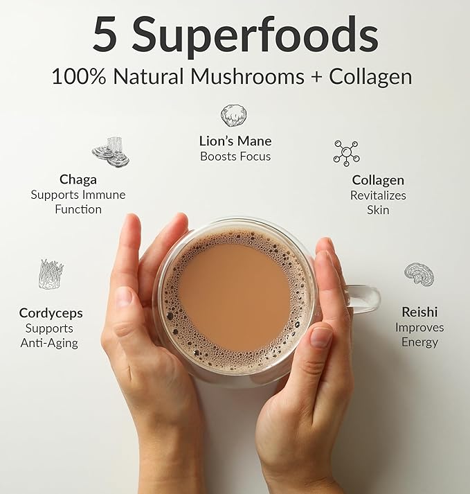 BiOptimizers Magnesium Breakthrough 4.0 (60 Capsules) &amp Mushroom Breakthrough Powder (Salted Caramel 15 Servings) - Natural Sleep and Brain Superfood &amp Supplement Bundle