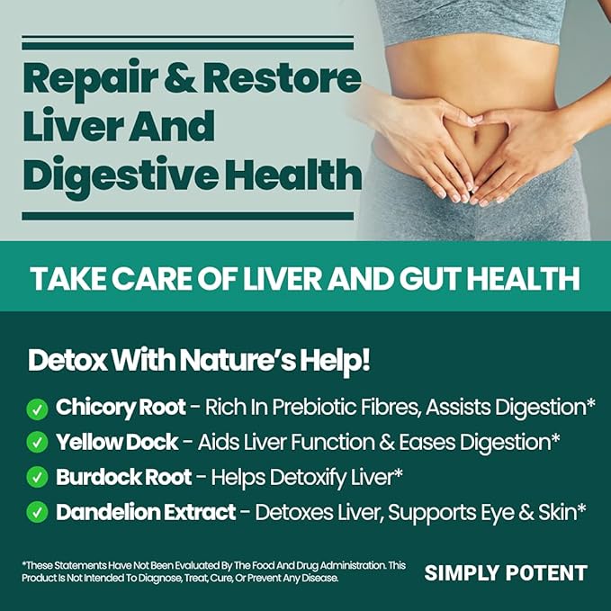 Liver Cleanse Detox &amp Repair Supplement Artichoke Extract Liver Health Formula w 22 Herbs for Liver Support Liver Detox Cleanse Pills - Milk Thistle Dandelion Turmeric Ginger Beet Zinc 60 Capsu