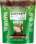 About Time Coffee + Vegan Protein (Non-GMO All Natural Lactose/Gluten Free 16g of Protein Per Serving) – 1.03lb Coffee Mochaccino