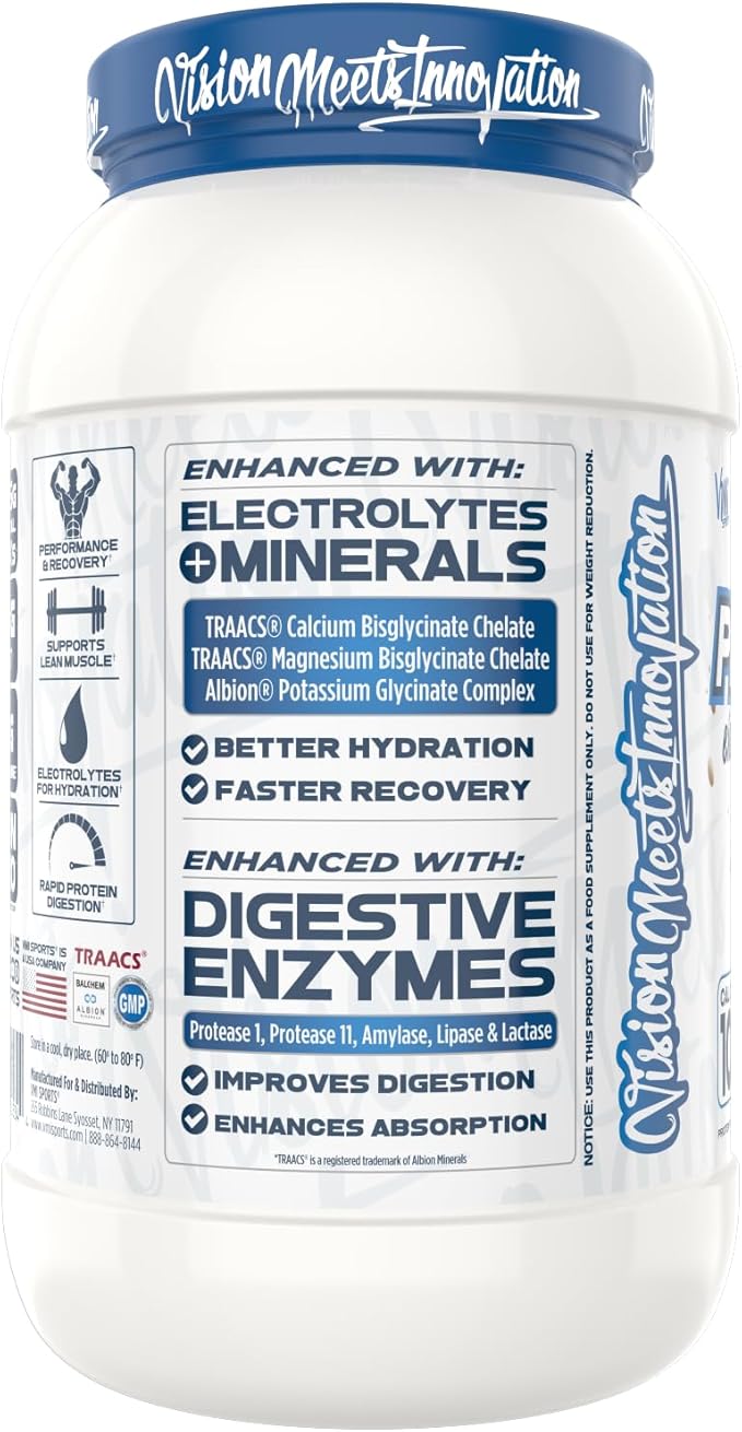 VMI Sports | ProtoLyte Whey Isolate Protein Powder | Low Calorie Whey for Weight Loss and Muscle Gain | Digestive Enzymes | Non-GMO (1.6 lb Chocolate Fudge Cookie)