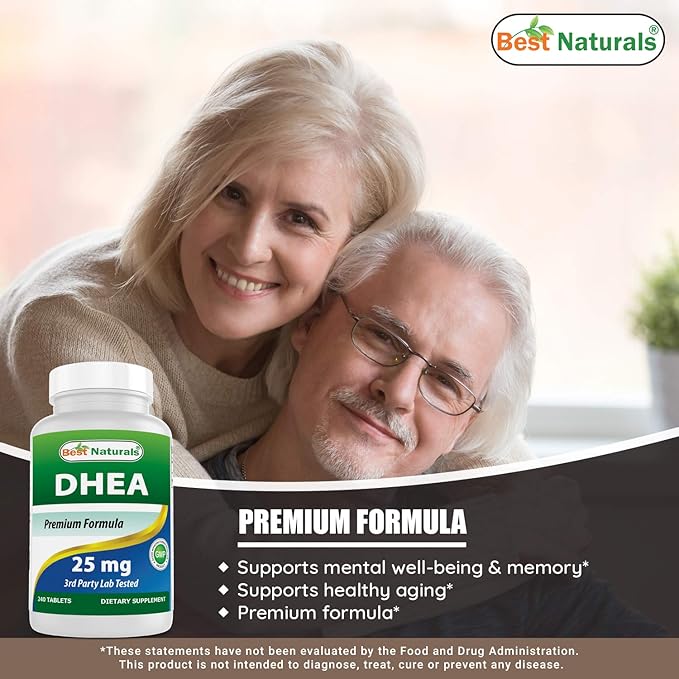 Best Naturals Dhea 25mg &amp Ashwagandha Extract 500 Mg