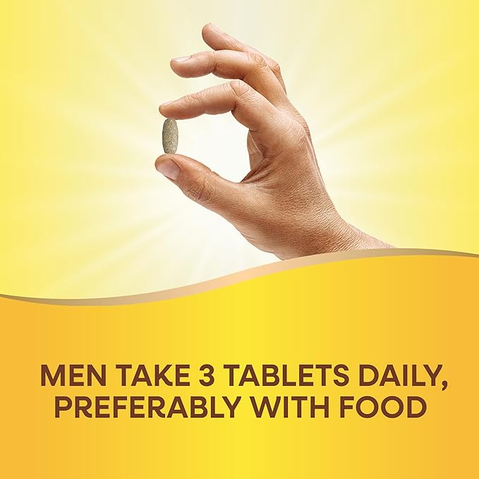 Nature's Way Alive! Men’s Max3 Potency Multivitamins Supports Energy Metabolism* Heart &amp Muscle Function* with Methylated B12 and Folate Gluten-Free 90 Tablets (Pack of 2)