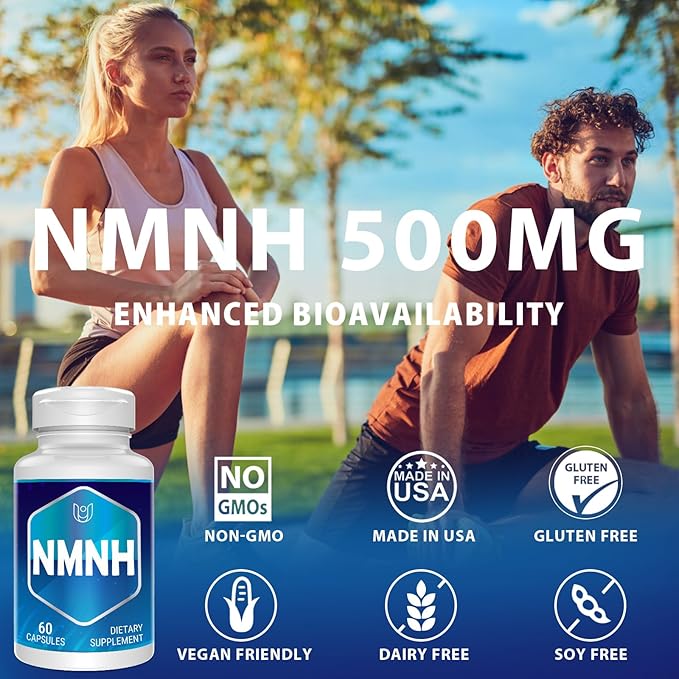 NMNH (Dihydronicotinamide Mononucleotide) NAD Supplement to Boost NAD+ Levels as We Age (May Be More Effective Than Nicotinamide Riboside) for Anti Aging Energy Focus - 120 Capsule