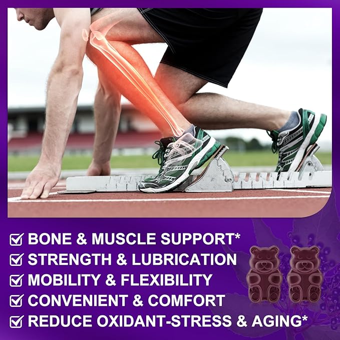 Glucosamine Chondroitin Gummies - 3- Pack Extra Strength 1500mg Glucosamine with MSM &amp Elderberry Flexibility Support Best Cartilage &amp Immune Support Supplement for Men and Wome - 180 Gummi