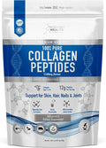 The Intelligent Health Collagen Peptides Powder 45 Servings Hydrolyzed Collagen Type I &amp III Grass Fed Unflavored Gluten Free Keto/Paleo 10g Servings 15.9 Oz Skin Support Hair Nail Jo