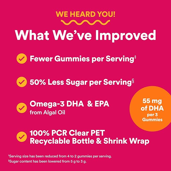 SmartyPants Women's Multivitamin Gummies Omega 3 (DHA/EPA) Methylfolate CoQ10 Vitamin D3 C Vitamin B12 B6 A K &amp Zinc Inositol Gluten Free 120 Count (40 Day Supply)