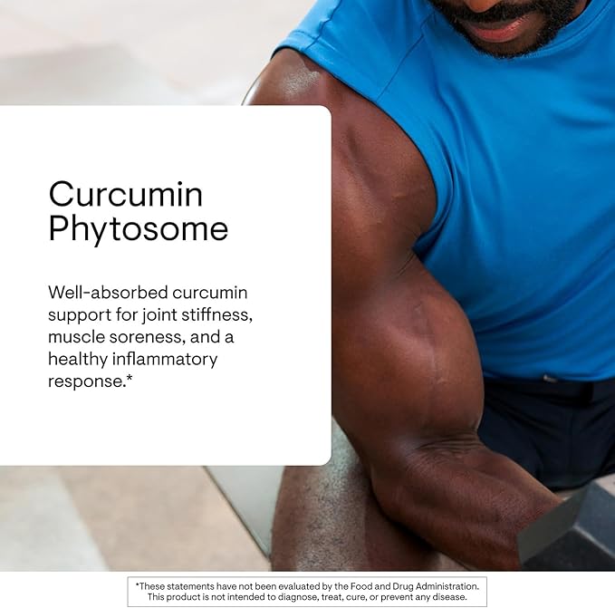 THORNE - Curcumin Phytosome 1000 mg (Meriva) - Clinically Studied High Absorption - Supports Healthy Inflammatory Response in Joints Muscles GI Tract Liver Brain &amp Nerves* - 60 Servings