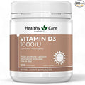 Healthy Care Vitamin D3 1000IU 500 Capsules