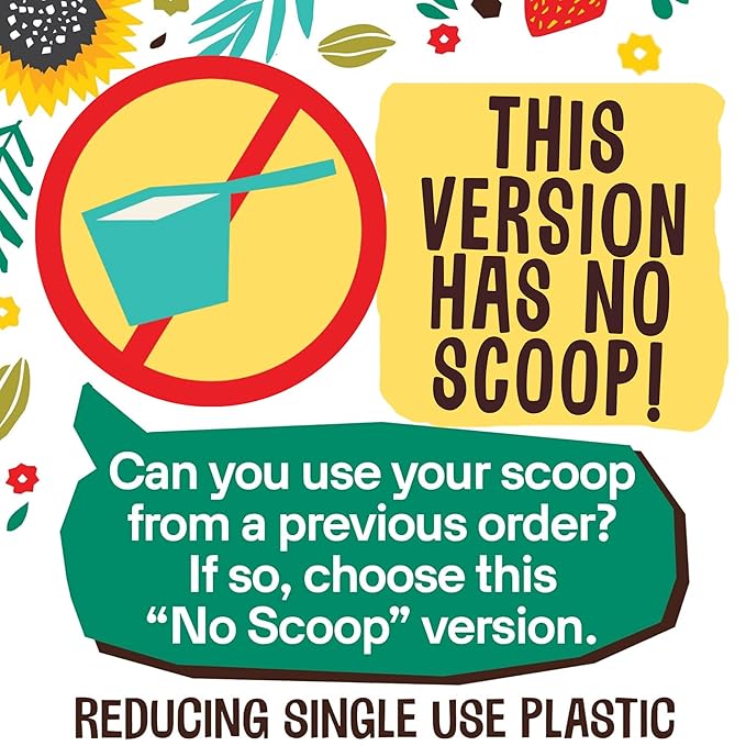 EarthChimp Organic Vegan Protein Powder - with Probiotics - Non GMO Dairy Free Non Whey Plant Based Protein Powder for Women and Men Gluten Free - 52 Servings 64 Oz (Plain &amp Unsweetened) No Sc