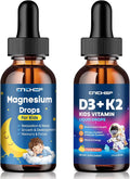 Magnesium Glycinate Liquid Drops for Kids Vitamin D3 K2 Drops for Kids