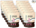 Boom Chocolata Cycle-Syncing Plant-Based Protein Powder | Pea &amp Pumpkin Protein | Gut-Friendly with Iron Fiber &amp Vegan Lactoferrin | Bulk Case of 12 (Phase 1: Follicular)