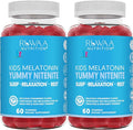 RUWAA NUTRITION Melatonin Gummies Safe Drug-Free &amp Effective Natural Sleep Aid Supplement for Children. Kids 1mg Melatonin Gummy Gluten-Free Vegetarian Restful Sleep Products for Ages 4+ 120ct
