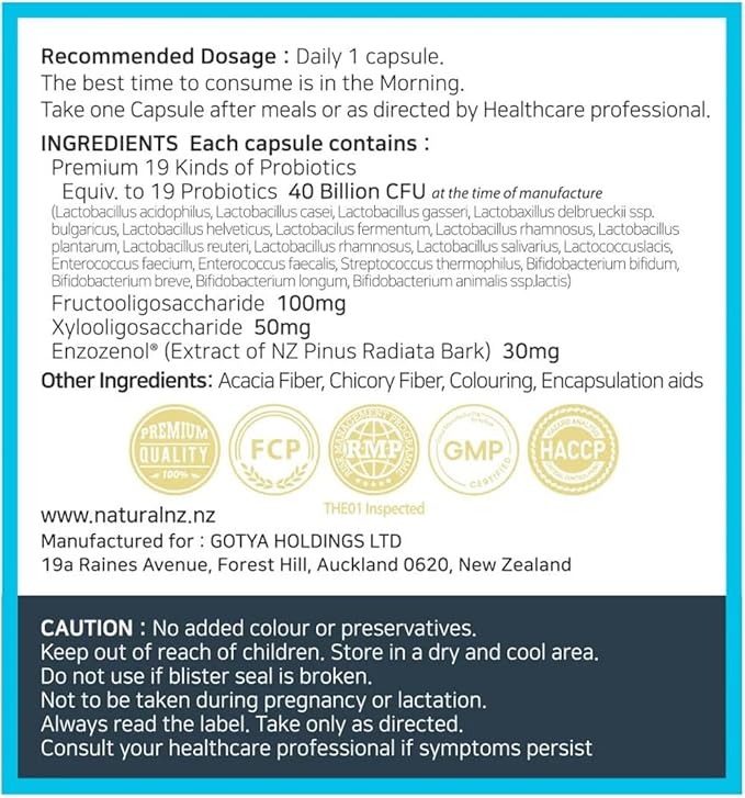Fructo X Probiotics 40 Billion 60 Vege Capsules (3)