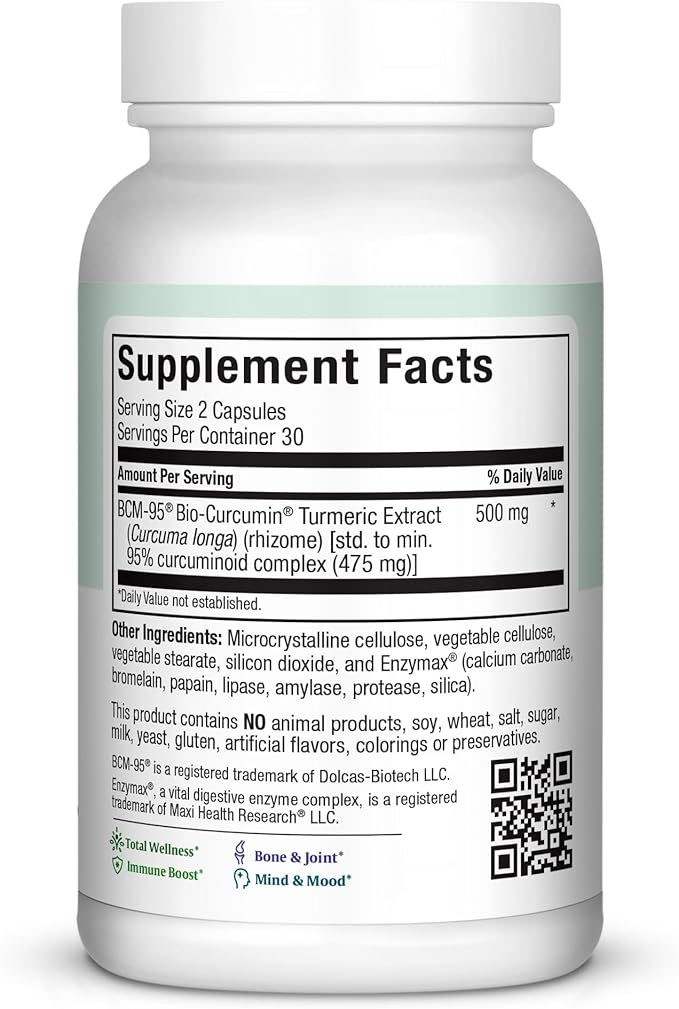 Turmeric BCM-95 Curcumin - 60 Maxicaps