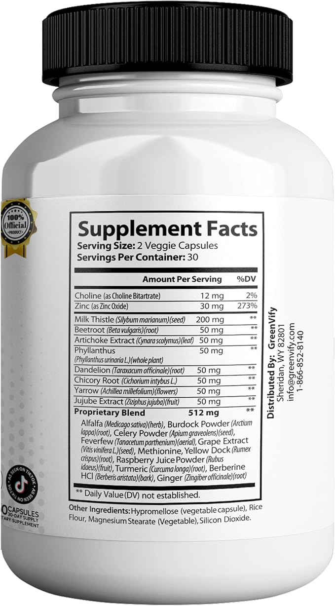 Liv Pure Max Extra Strength Liver Support Supplement 60 Veggie Capsules with Milk Thistle and Natural Ingredients (10)