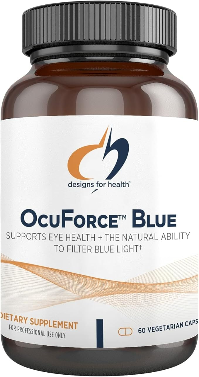 Designs for Health OcuForce Blue - 'Blue Light' Focused Eye Support Supplement with Lutein Zeaxanthin &amp More - for Teens and Adults (60 Capsules)