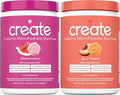 Create Creatine Monohydrate Gummies - Beach Day Duo - Sour Peach &amp Watermelon - Creatine Gummies for Women &amp Men NSF Certified 3rd Party Tested Anti-Melting Formula 180 Count (2-Pack)