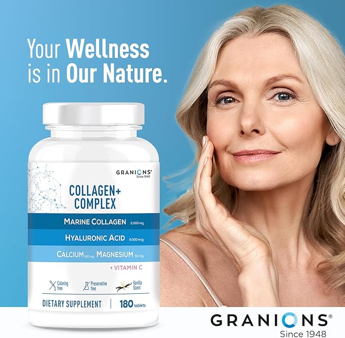 Granions Glucosamine Chondroitin MSM Powder and Collagen Complex Calcium Magnesium - Joint Support Bundle