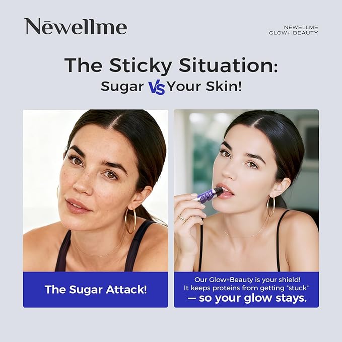 NEWELLME Liquid Collagen Shots with Hyaluronic Acid 18000mg Multi Collagen Peptides Sugar Free Ready-to-Drink Collagen Supplement for Hair Skin Nails 28 Bottles
