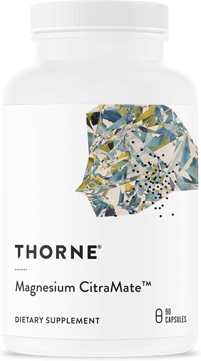 THORNE - Magnesium CitraMate &amp Creatine Performance Combo - Essential Support for Energy Muscles and Cognitive Function - 90 Servings
