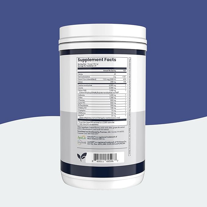 Muscle Health Plus – All-in-One Creatine Monohydrate &amp Amino Acids Powder with myHMB &amp AstraGin – BCAA 2:1:1 and Essential Amino Acids Supplement for Strength Recovery &amp Lean Muscle Cher