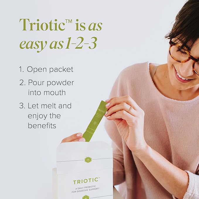 Isagenix Triotic Daily Probiotic that Helps Promote a Balanced Gut Microbiome - 0.035 oz Packets - 30 Servings