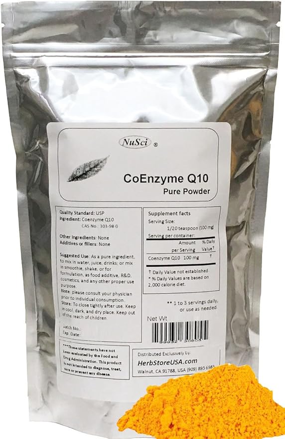 CoEnzyme Q10 CoQ10 Q10 Pure Powder (25 Grams (0.88 oz))