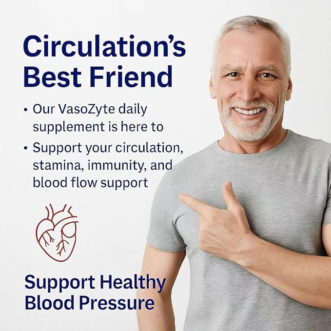 Men’s Healthy Blood Flow Capsules – 3X Power Formula for Energy Stamina &amp Heart Support – Natural Nitric Oxide Circulation Booster by FFTSH 60 Capsules