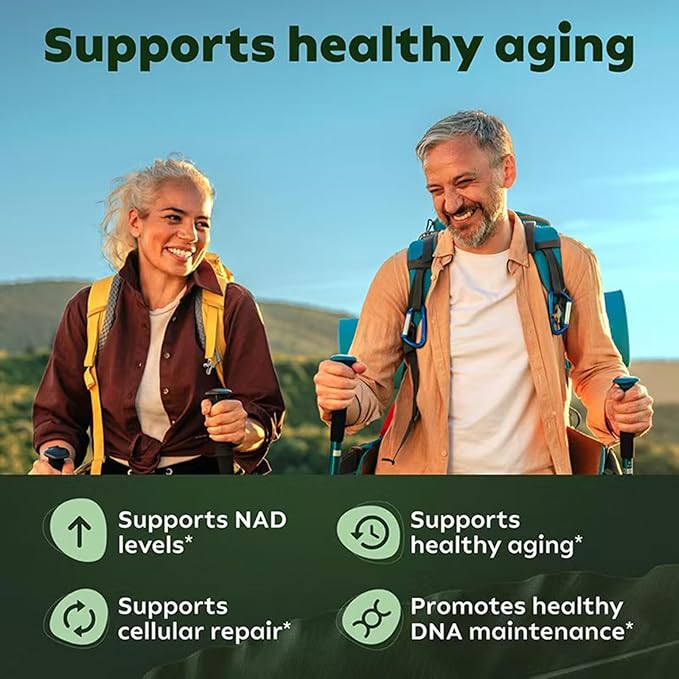 NAD+ Supplement for Energy Metabolism Support Liposomal Capsules Containing ResveratrolNicotinamide Ribosidean &amp QuercetinAlternative to NMN SupplementGluten-FreeVegan (2PCS)