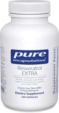 Pure Encapsulations Resveratrol EXTRA - 100 mg Trans-Resveratrol - For Healthy Cellular &amp Cardiovascular Function* - Antioxidants Supplement - Non-GMO &amp Gluten Free - 120 Capsules