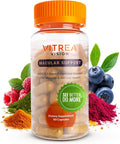 Vitrea Health Vision Macular Support – AREDS2 Eye Supplement with Lutein Zeaxanthin Marigold &amp 13 Nutrients – Helps Protect Against Blue Light – No Dyes or Titanium Dioxide – Retinal Health Supp