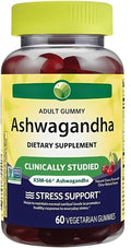 KP+ Ashwagandha | Ashwagandha Adult Gummies | Stress Support &amp Relaxation | Helps Maintain Healthy Cortisol Levels | Cherry Flavor | 60 Vegetarian Gummies | Pack of 1