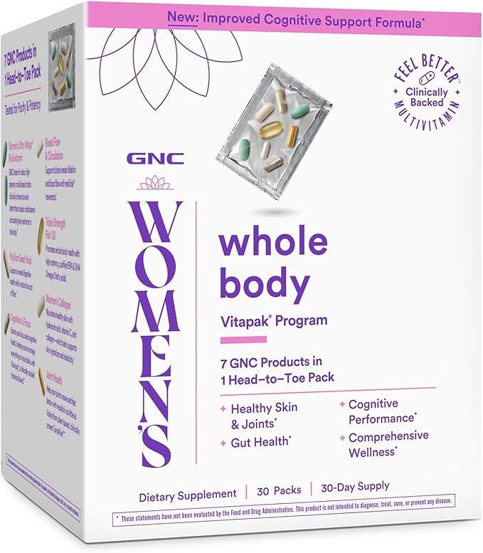 GNC Whole Body Vitapak Program Ultra Premium Proven Multivitamin Blend 7 in 1 Formula 30 Servings