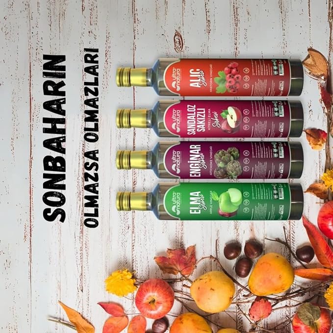 Ultra Natura Detox Vinegar 2 Packs 500 ml Organic Apple Cider Vinegar with 12 Herbal Blend – Supports Digestion Metabolism &amp Detox No Additives Non-GMO Vegan Vinegar