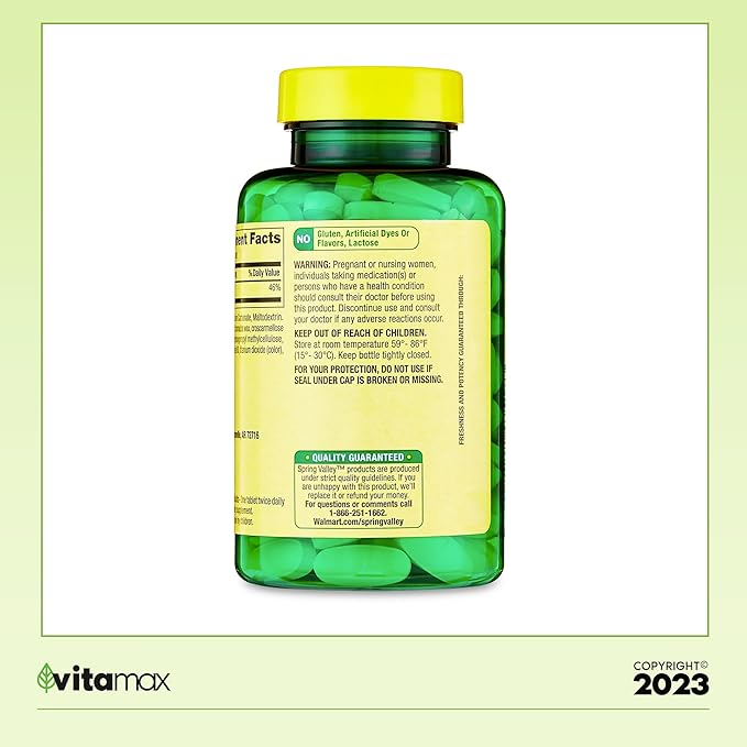 SV Calcium Calcium 600 mg 100 Tablets Bone Health Dietary Supplement Tablets Bundle - Pack of 2 with Vtmx Vitamin Guide